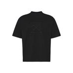 Calvin Klein Ss Rlxd Premium Interlock Emblem T-Shirt, XL, LV04LE200GUB1, Siyah, Erkek