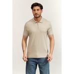 Calvin Klein SS Slim Supima Zip Polo Erkek Polo Yaka T-Shirt Kahverengi
