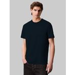 Calvin Klein SS SMOOTH CTTN SOLID CREWNK TEE Erkek T-shirt, Mavi, S