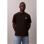Calvin Klein Ss Waffle Woven Labe Erkek Bisiklet Yaka T-Shirt