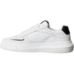 Calvin Klein Süet Detaylı Logolu Sneaker Ayakkabı, 39, YW0YW02001 01W, BEYAZ-SİYAH, Kadın