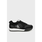 Calvin Klein Süet Logolu Sneaker Ayakkabı YW0YW02052 Bayan Ayakkabı YW0YW02052 0gm - Beyaz - Siyah