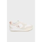 Calvin Klein Süet Logolu Sneaker Ayakkabı YW0YW0205205P Bayan Ayakkabı YW0YW02052 05P - Beyaz