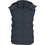 Calvin Klein Svls Nylon Zip Off Hood Down Puf Erkek Yelek, Mavi, L