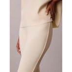 Calvin Klein Tailored Knit Pull On Flare Pant Pantolon, S, LV044B223GNWP, Krem, Kadın