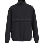 Calvin Klein Technical Logo Repeat Halfzip Siyah Erkek Sweatshirt
