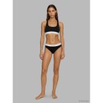 Calvin Klein THONG 2PK Kadın Tanga, Black/Chili Oil, S