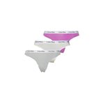 Calvin Klein THONG 3PK Kadın İç giyim, Çok Renkli, S