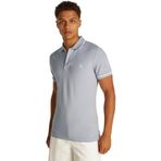 Calvin Klein TIPPING SLIM POLO Erkek Polo T-shirt, Mavi, S