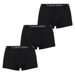 Calvin Klein Trunk 3Lü Paket Erkek Boxer Siyah/Gri S