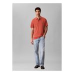 Calvin Klein Turuncu Erkek Nakışlı Polo T-Shirt LV04LB276G0KL_SS SUPIMA CHEST EMB P