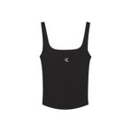 Calvin Klein U Yaka Düz Siyah Kadın Atlet J20J223192BEH