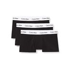 Calvin Klein U2664G Siyah Düşük Bel 3'lü Erkek Boxer