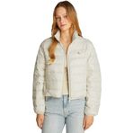 Calvin Klein UL DOWN SHINE PUFFER Kadın Ceket, Beyaz, XL