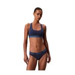 Calvin Klein Unlined Bralette Kadın Sütyen, Mavi, M Beden