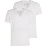 Calvin Klein V Yaka 2'li S Beyaz Erkek T-Shirt