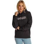 Calvin Klein VARSITY CALVIN KLEIN HOODIE Kadın Sweatshirt, Siyah, XS