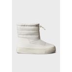 Calvin Klein VULC FLATF SNOWBOOT NYLON Beyaz Kadın Kar Botu Kauçuk Tabanlı Rahat Tasarım