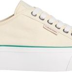Calvin Klein VULC FLATFORM CTN LOGO TAG Kadın Spor Ayakkabı, Sarı, 40