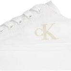 Calvin Klein VULC FLATFORM LOW CV MG Kadın Spor Ayakkabı, Beyaz, 39