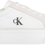 Calvin Klein VULC FLATFORM MG NYLON MIX Kadın Spor Ayakkabı, Beyaz, 40