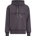 Calvin Klein Wash Monologo Hoodie Gri Erkek Sweatshirt