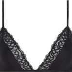 Calvin Klein WIRE FREE TRIANGLE Kadın Bralet, Siyah, L