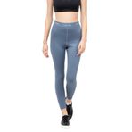 Calvin Klein Wo - Legging High Rise (7/8) Kadın Tayt, Mavi, M