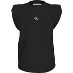 Calvin Klein Woven Label Loose Muscle Tee Siyah Kadın T-shirt