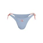 Calvin Klein Yandan Bağlamalı Logo Detaylı Bikini Altı, L, LV00Q61215, Mavi, Kadın