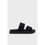 Calvin Klein YM0YM012220GJ Siyah Logolu Pamuklu Çift Bantlı Erkek Sandalet