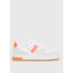 Calvin Klein YW0YW0144602T Beyaz Turuncu Süet Kadın Sneaker