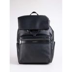Calvin Klein Zıp Flap Backpack Sırt Çantası, Tek Ebat, LV04D3261G, Siyah, erkek