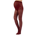 CALZITALY Bordo Şarabı Hamile Külotlu Çorabı