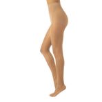 CALZITALY Güçlü Sıkıştırmalı Destek Taytı 10 mm/Hg | Kadın İnce Sıkıştırmalı Tayt | S, M, L, XL | Siyah, Ten Rengi, Mavi | 70 DEN | İtalya'da üretilmiştir (M, Doğal Ten Rengi)