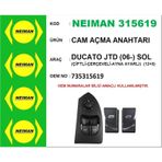 Cam Açma Anahtarı Fıat Ducato Jtd (06-) Sol (Çiftli-Çerçeveli-Ayna Ayarlı) (12+8)