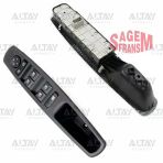Cam Açma Düğmesi Fluence / Laguna Iıı / Scenic Iıı (Dörtlü) Ayna Ayar Düğmeli Çerçeveli 13 Pin Sol (Oem No:809610016r)