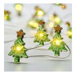 Çam Ağacı Figürlü Pilli Led Işık, 1.5 Metre Yılbaşı Ağacı Işığı, Ev Dekorasyonu, Parti Süsleme Led Işığı