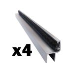 Cam Balkon 8 Mm Alüminyum Fitil Küçük H 4 Adet 0-150 Cm