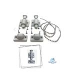 Cam Balkon Gri Plastik Kilit Aparat Parça Set (Gri Set) Sağ Kapı Garantisiz Cam BULUT-00025