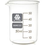 Cam Beher 50 ml Kısa Form Isıya Dayanıklı - 50ml
