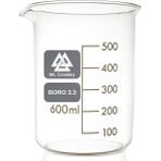 Cam Beher 600 ml Kısa Form Isıya Dayanıklı - 600ml