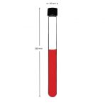 Cam Deney Tupu 16X160 Mm - 20 Adetlik Set - Hacim: 21Ml - Isiya Dayanikli