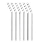 Cam Eğimli Isıya Dayanıklı Pipet Meşrubat Meyve Suyu Kamışı Pipeti - 20 Cm. - 5 Adetlik 1 Paket Şeffaf