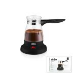 Cam Elektrikli Cezve Türk Kahve Makinesi - 5Fincan=500Ml Kablosuz Kullanım- 360°Döner 600W Scm-2981 (5365)