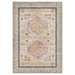 Çam Halı Anatolia 32-035 Etnik Eskitme Desenli Dokuma Tabanlı Yıkanabilir Şönil Salon ve Oda Halısı, Multi 15, 115 x 170