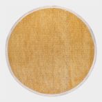 Çam Halı Crea Decolux Azade 8202 Sarı Daire Özel Kaymaz Tabanlı Pamuk Dokuma Kilim