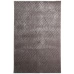 Çam Halı Emboss JR 10 Gri Modern Desen Yeni Zellanda Yünü ve Viskon El Dokuması Halı
