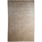Çam Halı Emboss JR10 Bej Modern Desen Yeni Zellanda Yünü ve Viskon El Dokuması Halı