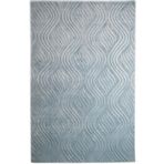 Çam Halı Emboss JR10 Turkuaz Modern Desen Yeni Zellanda Yünü ve Viskon El Dokuması Halı